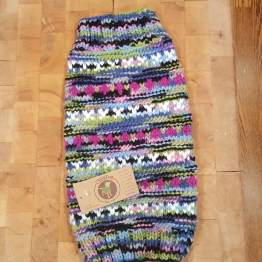 Chilly Dog Sweater Purple Woodstock Medium